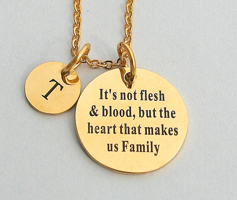 Gift For Her Step Sisters Stainless Steel It/'s Not Flesh /& Blood But The Heart That Makes Us FamilyCharm Bangle Adoption,Best Friends