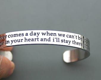 If There Ever Comes A Day When We Can't Be Together Keep Me In Your Heart And I'll Stay There Forever, Winnie The Pooh, Stainless Steel C573