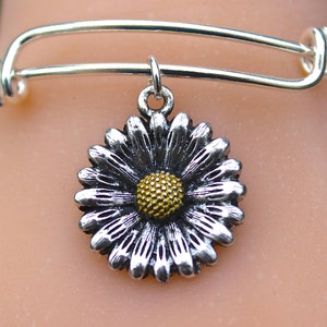 SunFlower Bangle I Want To Be Like A Sunflower, So That Even On The Darkest Days, I will Stand Tall And Find The Sunshine Affirmation image 4