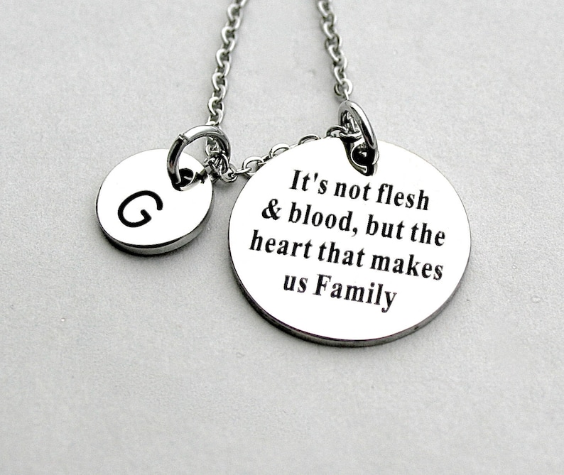 Gift For Her Step Sisters Stainless Steel It/'s Not Flesh /& Blood But The Heart That Makes Us FamilyCharm Bangle Adoption,Best Friends