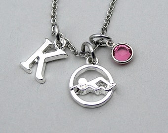 GiftJewelryShop Olympics Womens 400m Freestyle Swimming with God All Things are Possible Religious Dangle Charm GiftJewelryShop Olympics Womens 400m Freestyle Swimming with God All Things are Possible Religious Dangle Charm