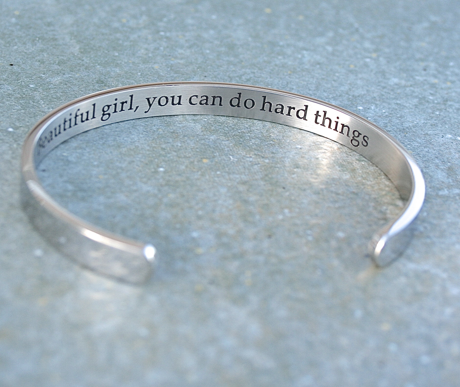 Beautiful girl you can do hard things best sale bracelet