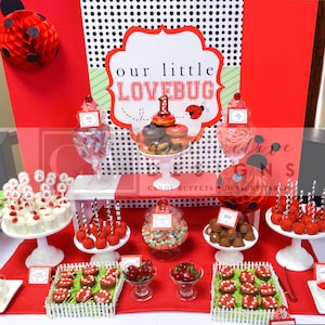 Ladybug Signs - Printable Party Decorations - Lovebug Birthday Party ...