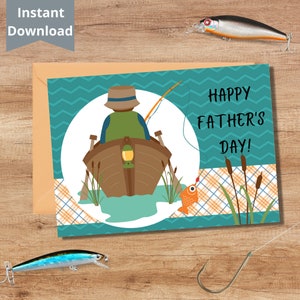 Printable Father's Day Card - Instant Download 5x7 Card for Dad - Fathers Day Gift