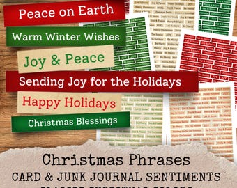 Weihnachtsstimmung für Junk Journals & Karten