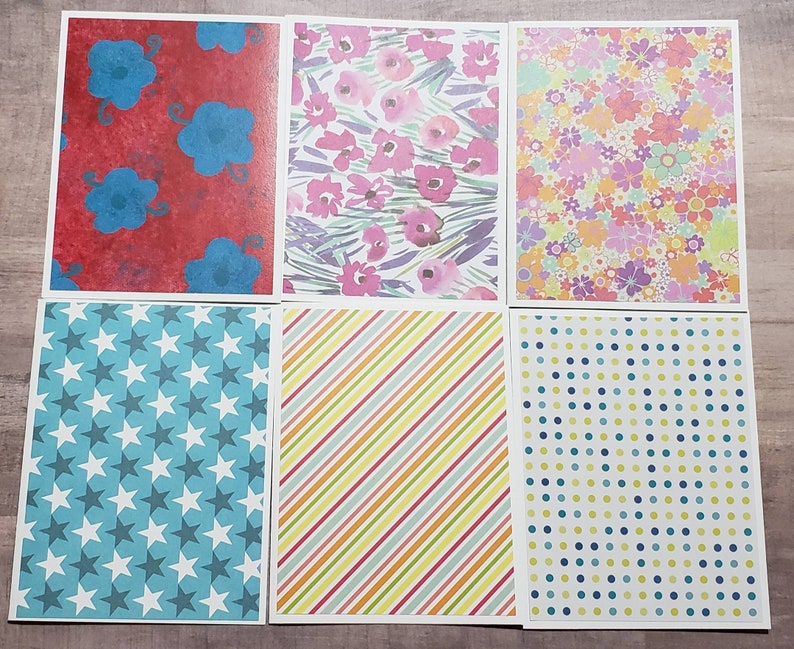 25 Note Cards With Envelopes Blank Folded Bulk Notecards Etsy