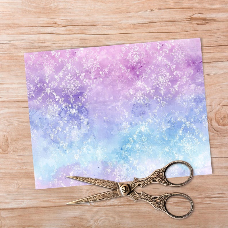 Pastel Winter Paper Pack - Christmas Junk Journal Backing Pages - Etsy