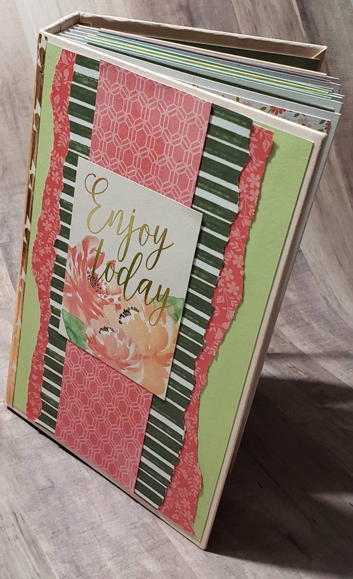 Mini Album Photo Album Scrapbook Floral Scrapbook Album Etsy