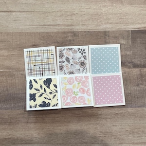 50 Mini Note Cards - 2x2 Blank Lunch Box Notes - Small Tiny Thank You Notecard Set image 11