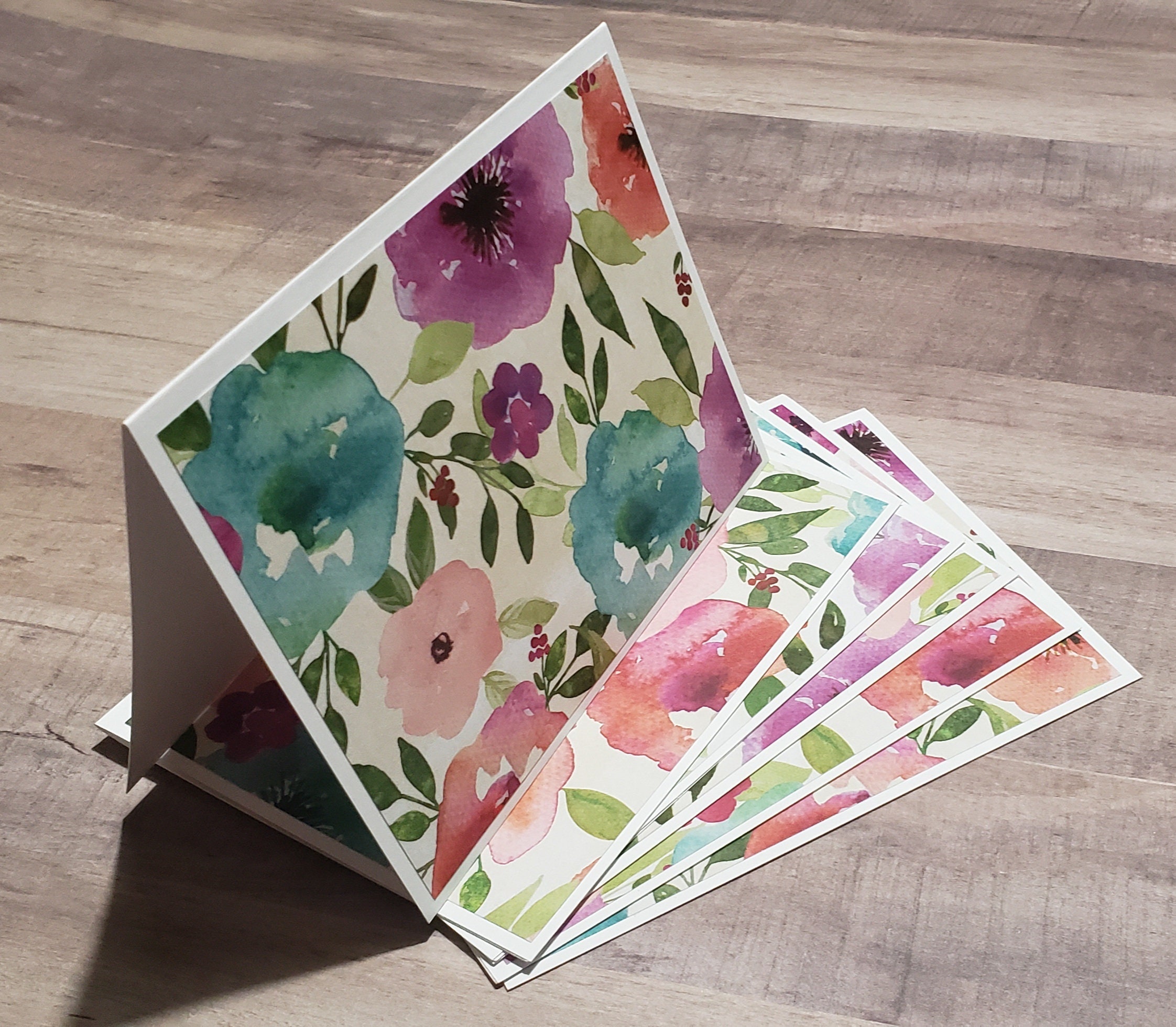6 Note Cards With Envelopes - Folded Notecards - Blank Cards With ...