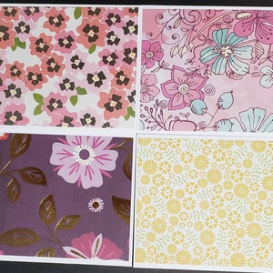 20 Note Cards With Envelopes - Handmade Blank Folded Notecards Set ...