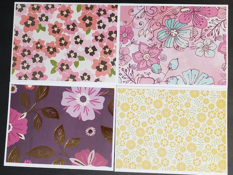 20 Note Cards With Envelopes Blank Folded Bulk Notecards Etsy