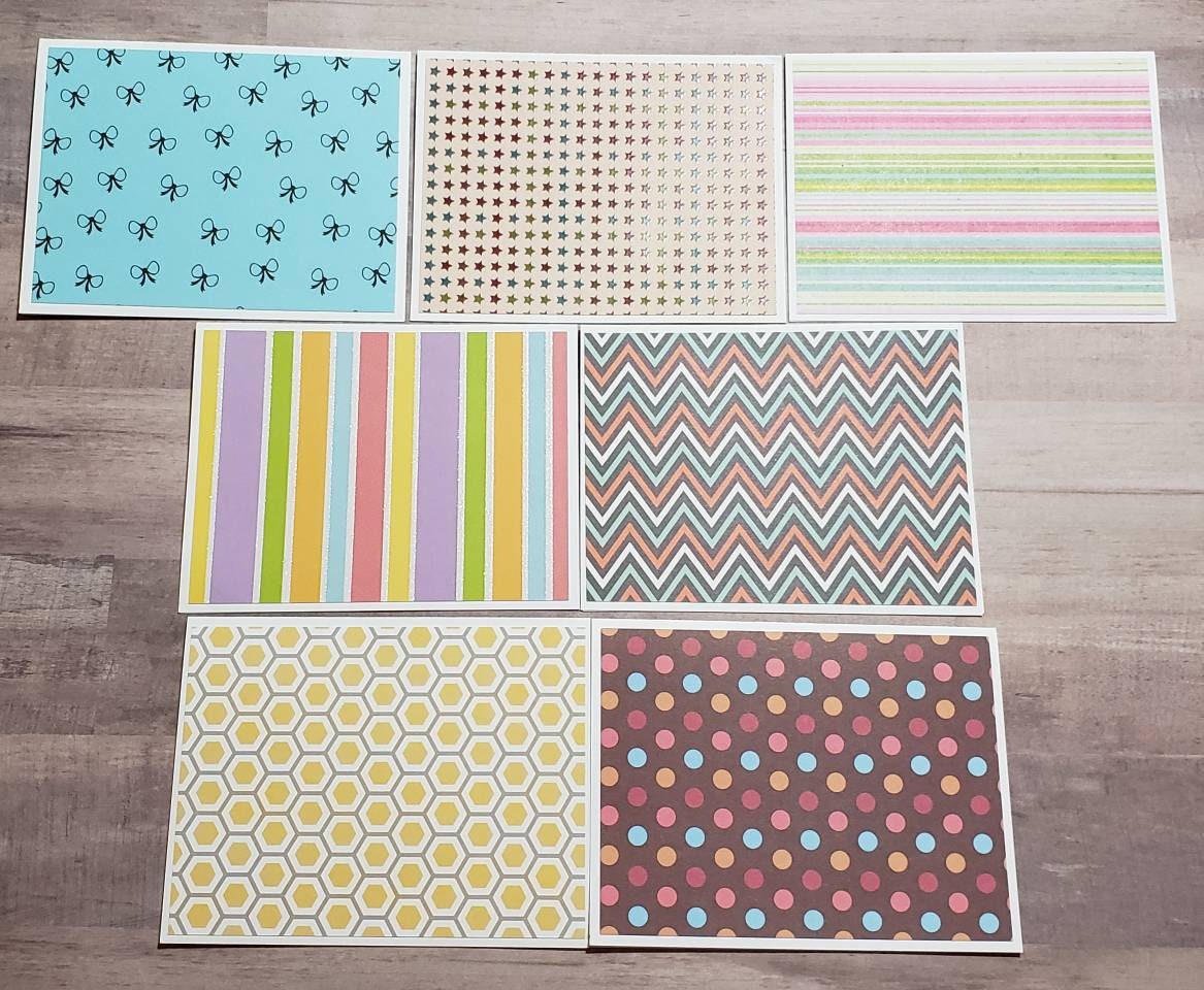 25 Blank Cards With Envelopes - Homemade Folded Note Cards Set - Bulk ...