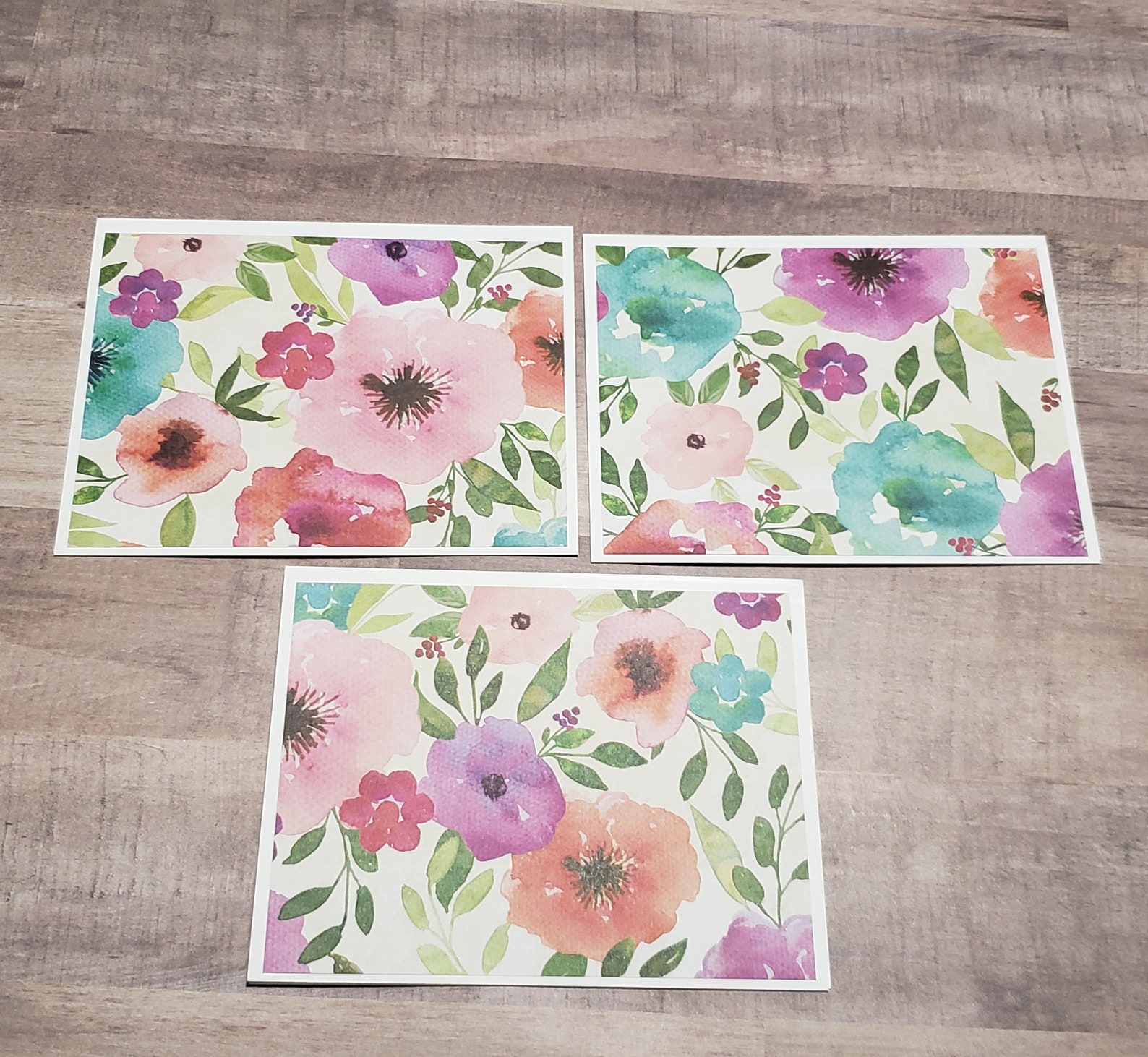 6 Note Cards With Envelopes - Folded Notecards - Blank Cards With ...