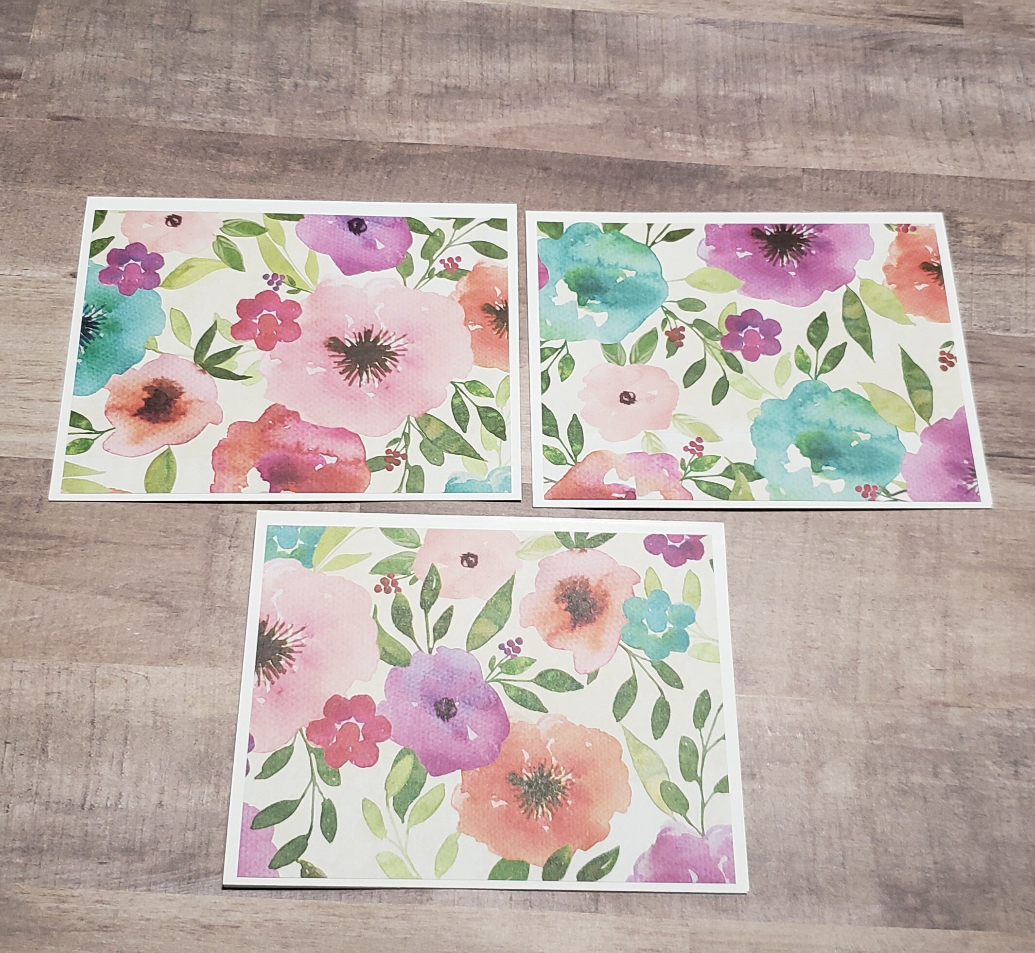 6 Note Cards With Envelopes - Folded Notecards - Blank Cards With ...