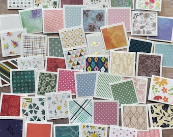 50 Mini Note Cards - 2x2 Blank Lunch Box Notes - Small Tiny Note Card Set