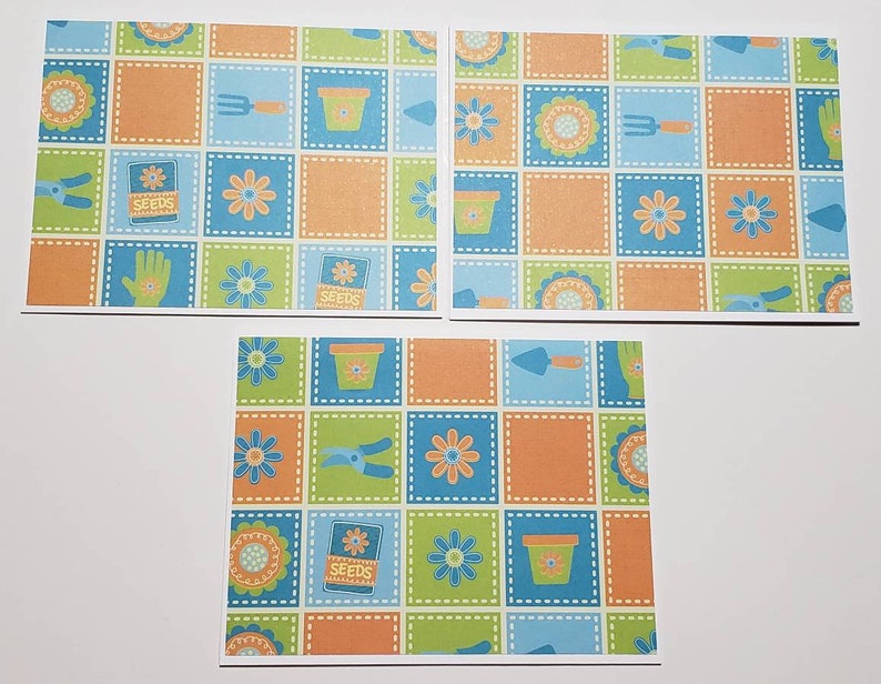 6 Note Cards With Envelopes Folded Notecards Blank Cards | Etsy