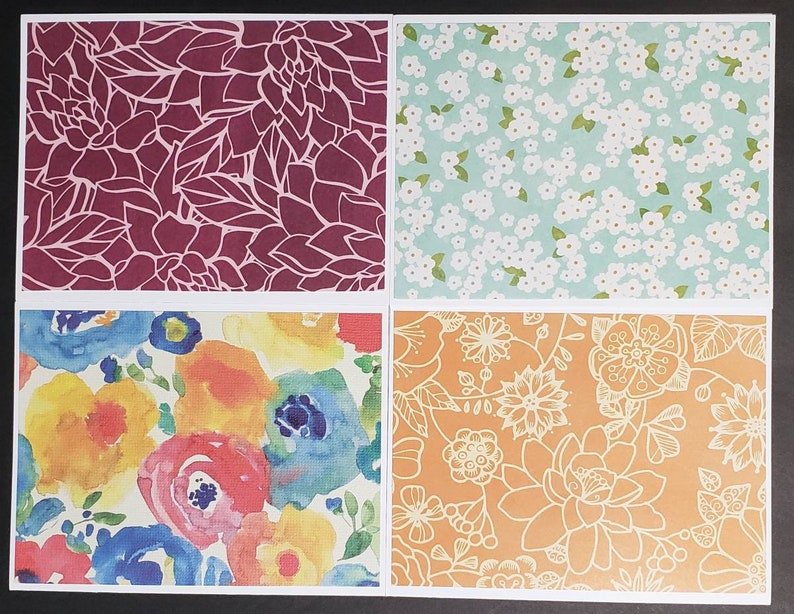 20 Note Cards With Envelopes Blank Folded Bulk Notecards Etsy