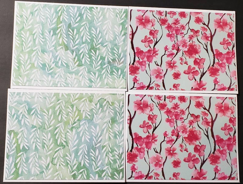 Note Cards With Envelopes Assorted Note Card Set Folded Stationery 8 Blank Floral Note Cards