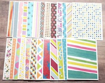 25 Blank Cards with Envelopes - Homemade Folded Note Cards Set - Bulk Notecards - Stationery Gift