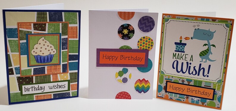 Handmade Birthday Cards Set of 12 - Greeting Card Assortment - Variety ...
