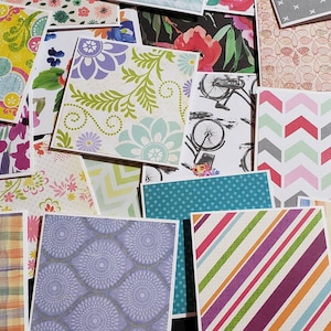 25 Mini Note Cards - Lunch Box Notes - Love Notes - Blank Note Card Set ...