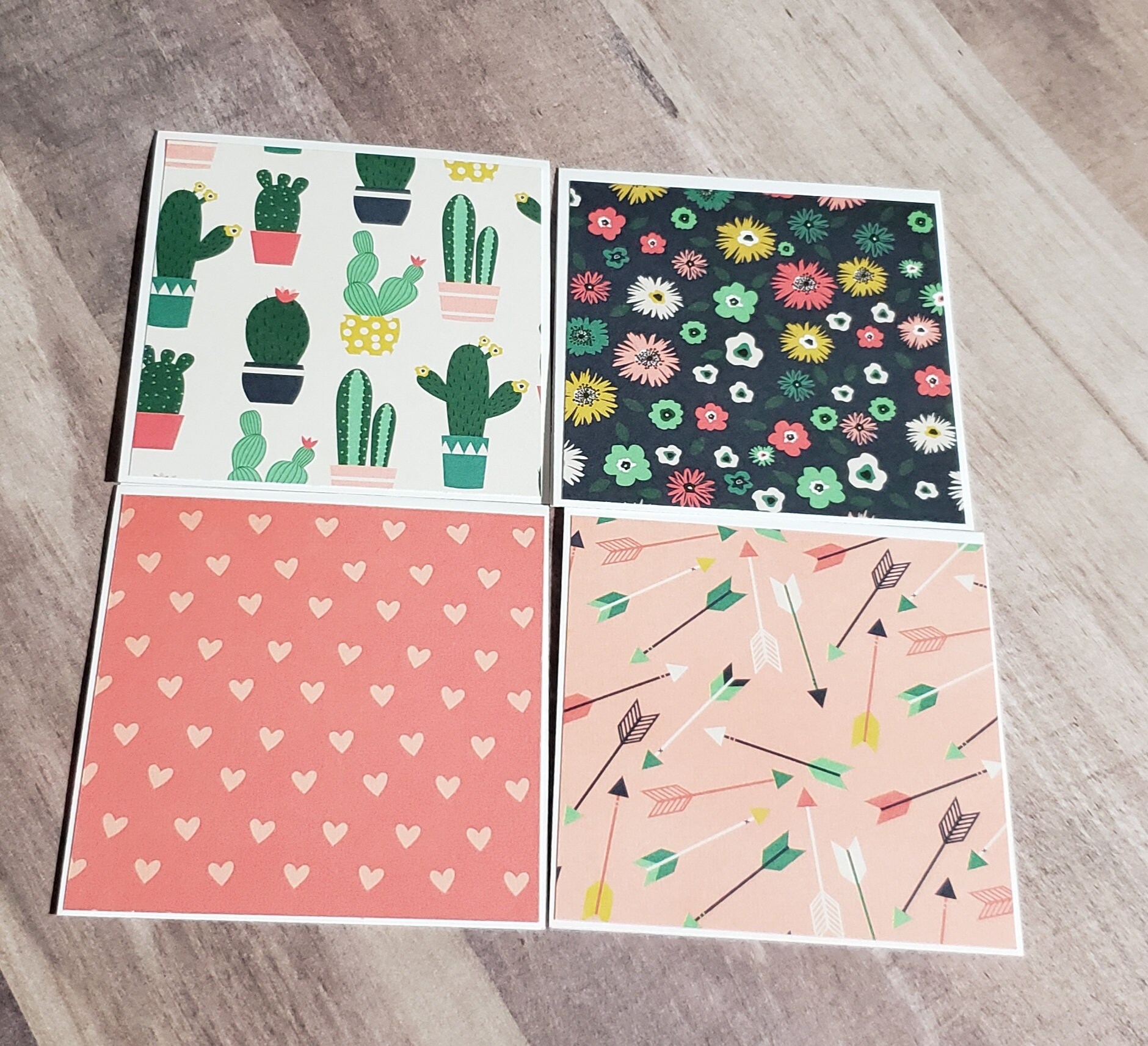 12 Blank Mini Note Cards With Envelopes - Lunch Box Notes - Thank You ...