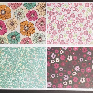 20 Note Cards With Envelopes - Handmade Blank Folded Notecards Set ...