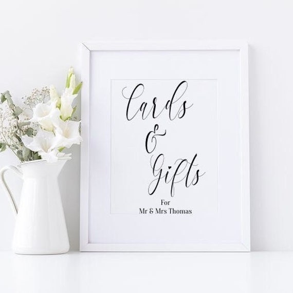 Cards and Gift sign, wedding Cards and Gift, wedding sign, wedding prints , a4 a5 prints ,guest book, signage Il_570xn