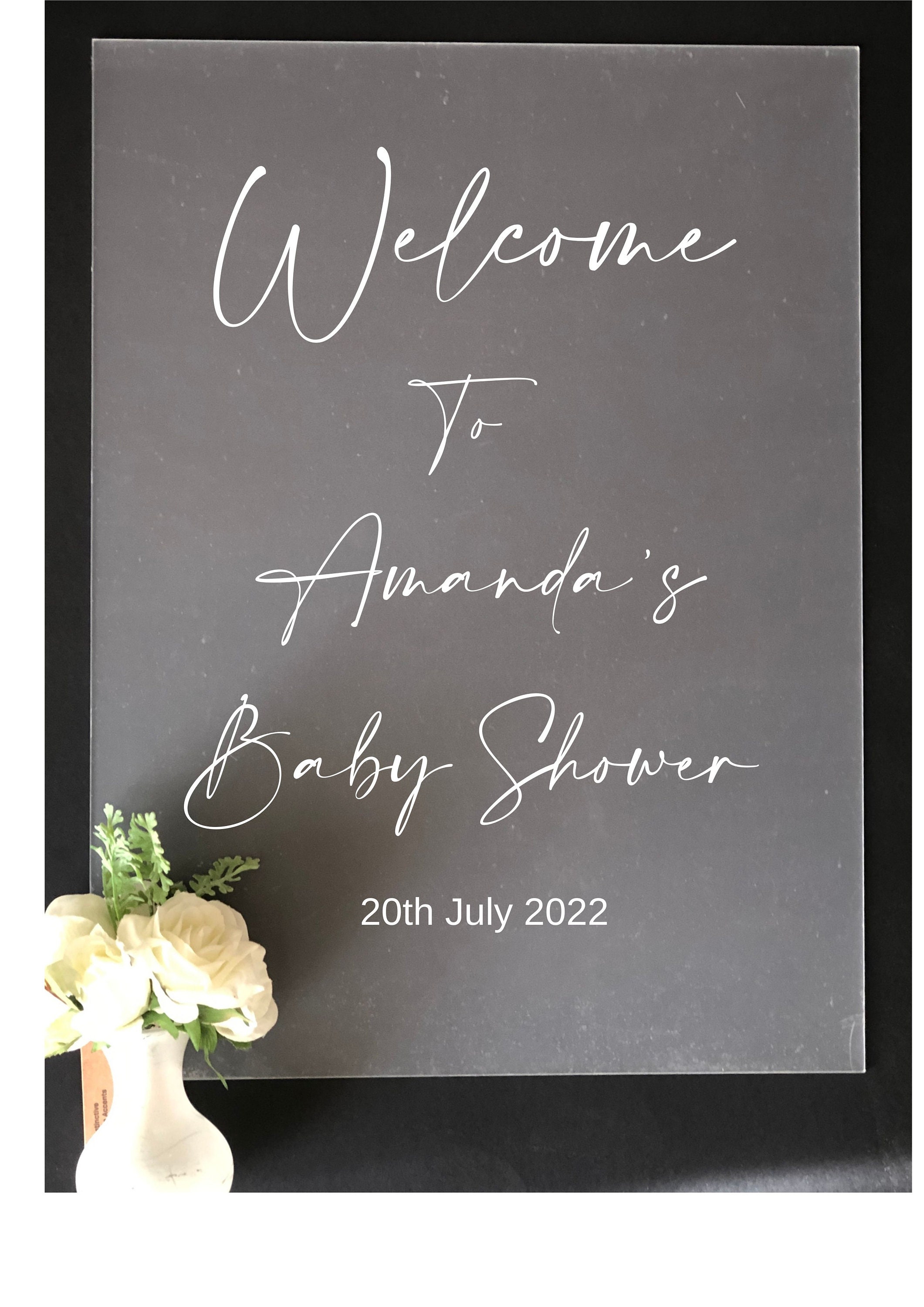 Personalised Baby Shower Signs A1 A2 A3