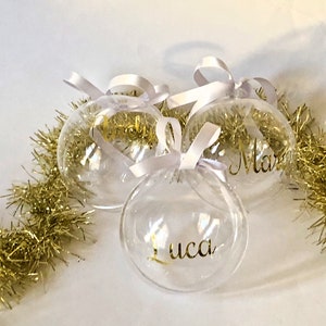 Christmas baubles decoration, 2023 Christmas decorations, personalised Christmas ornaments gift  refillable bauble  personalised bauble