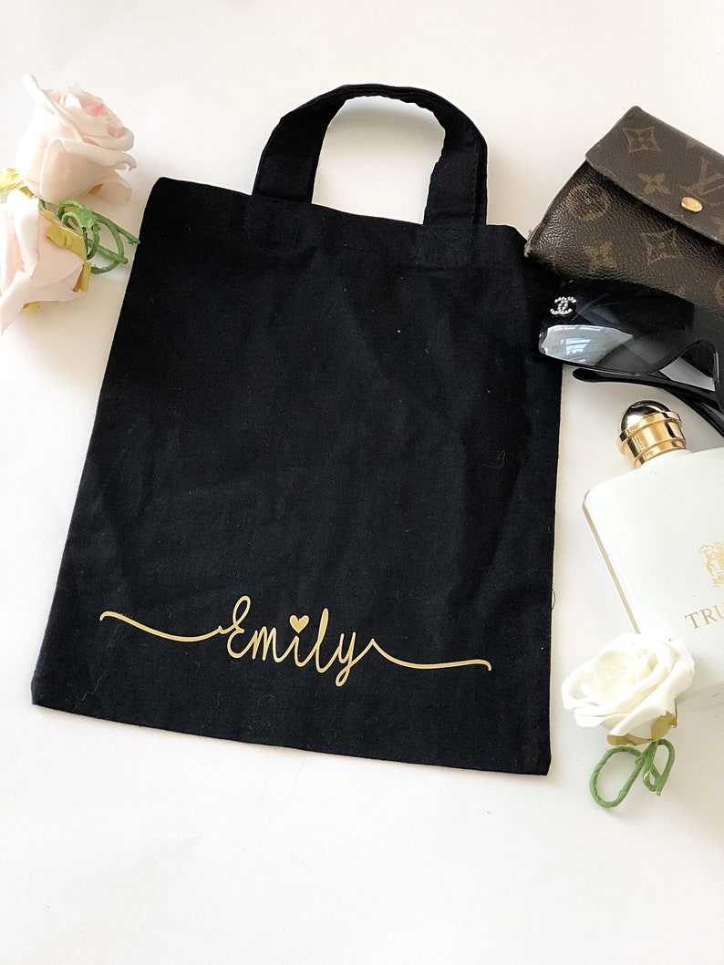 Bridesmaids gift bags fabric bag personalised gift bags | Etsy