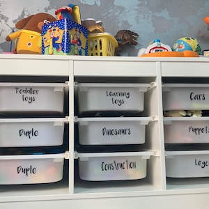 Vinyl labels home organisation labels IKEA trofast storage labels, custom vinyl stickers, laptop sticker, macbook decal, wall decal