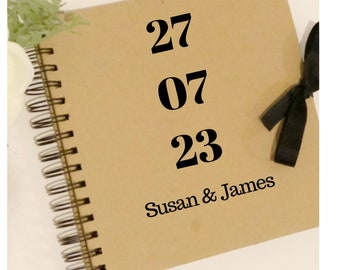 Personalized Wedding Guestbook Decal: Custom Date Vinyl Sticker