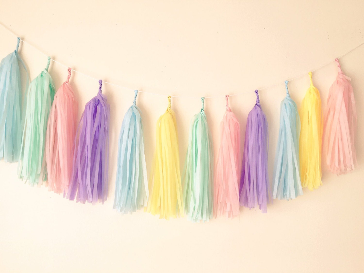 Pastel colour mix garland wedding birthday baby shower Etsy