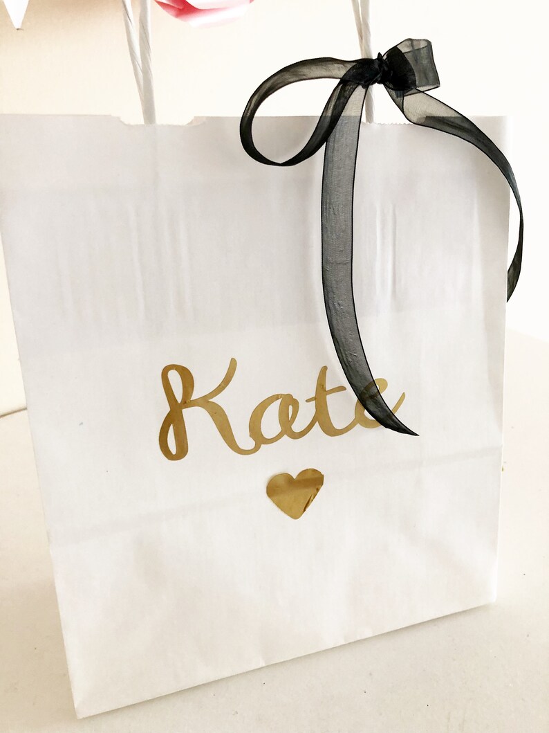Bridesmaids Gift Bags Rose Gold Gift Bag Personalised Gift Etsy Ireland