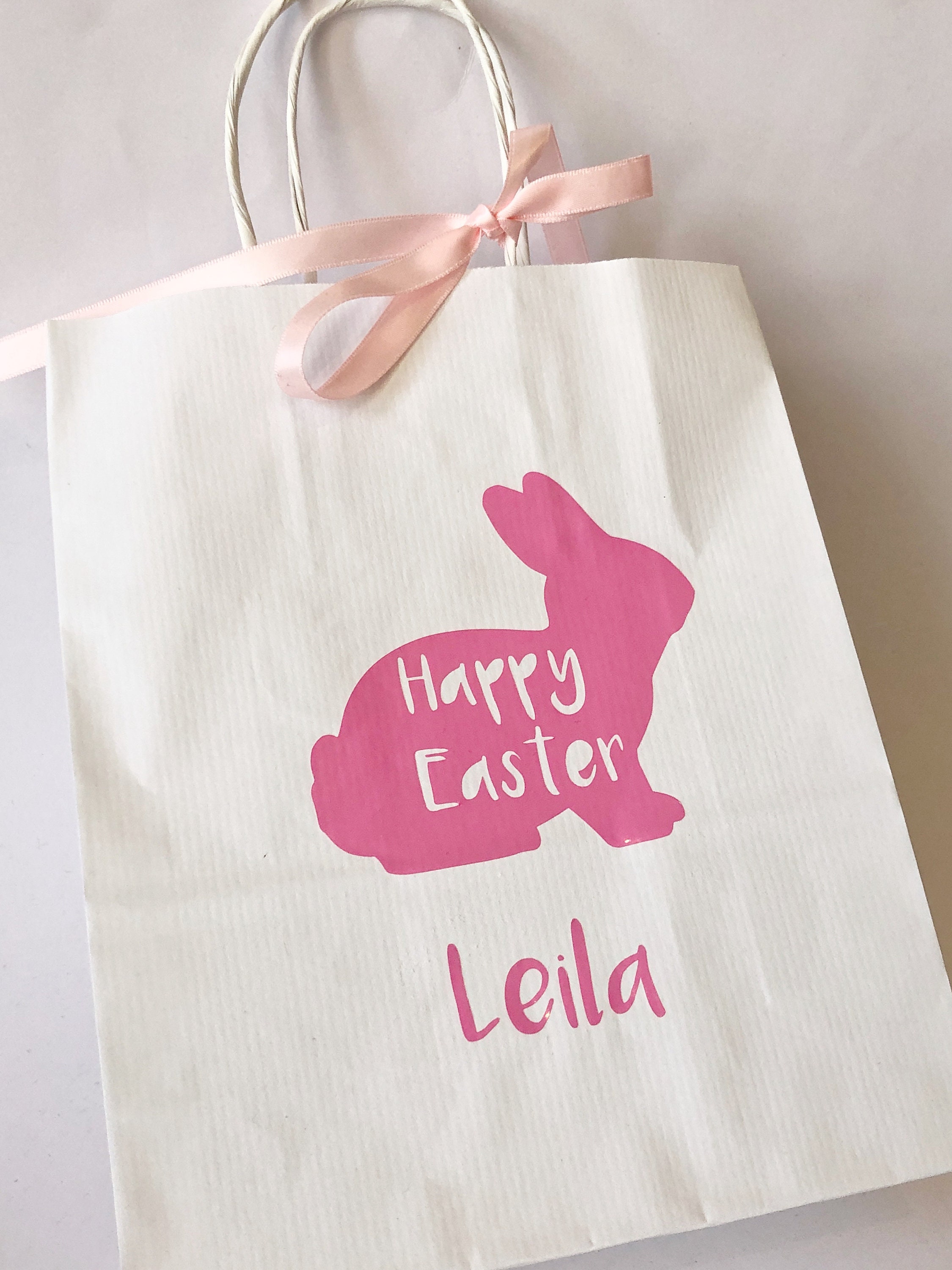 Easter bags personalised Easter bunny bags Easter gifts Etsy