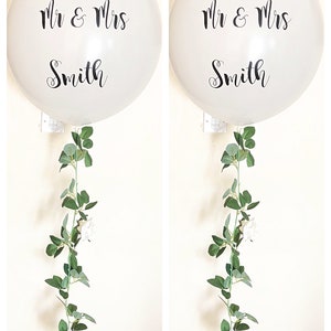 Mr Mrs balloon, 24 inch giant 2ft  balloon, round  balloon birthday party wedding party decor Bridal shower  balloons