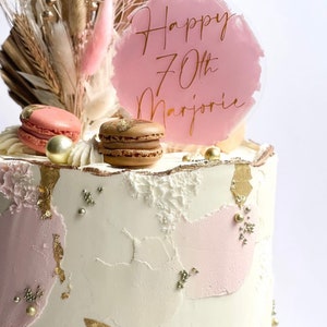Acrylic cake topper, hand painted paddle cake topper, baby shower cake  topper,   Birthday  cake topper, clear acrylic cake topper