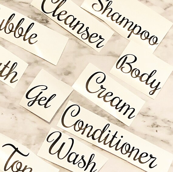 Personalised name decal,water bottle decal vinyl custom name, script font letters, monogram decal, laptop sticker, macbook decal, wall decal Il_570xn