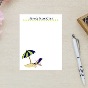 Mothers day Beach Theme gift Personalized Notepad gift, Personalized Notepad, Beach Theme notepad, Personalized Gift for her