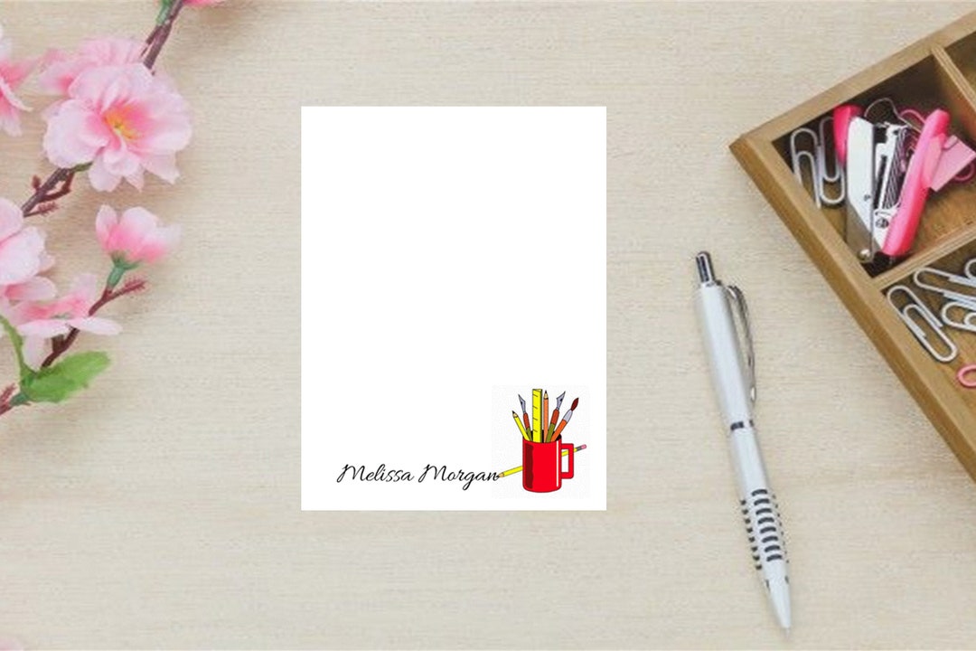Personalized Teacher Notepad | Custom Stationery Gift - Etsy