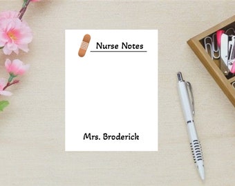 Nurse gift Bandage notepad for doctor or nurse| Nurse Notes with band-aid Note Pad| Medical notepad 2 Size Options