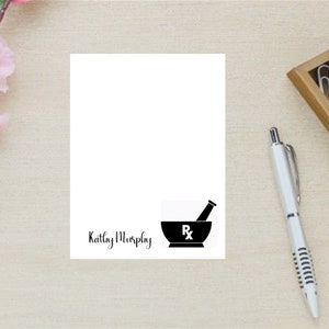 Pharmacist Personalized RX Notepad, Gift for pharmacist, Gift for Pharmacy student