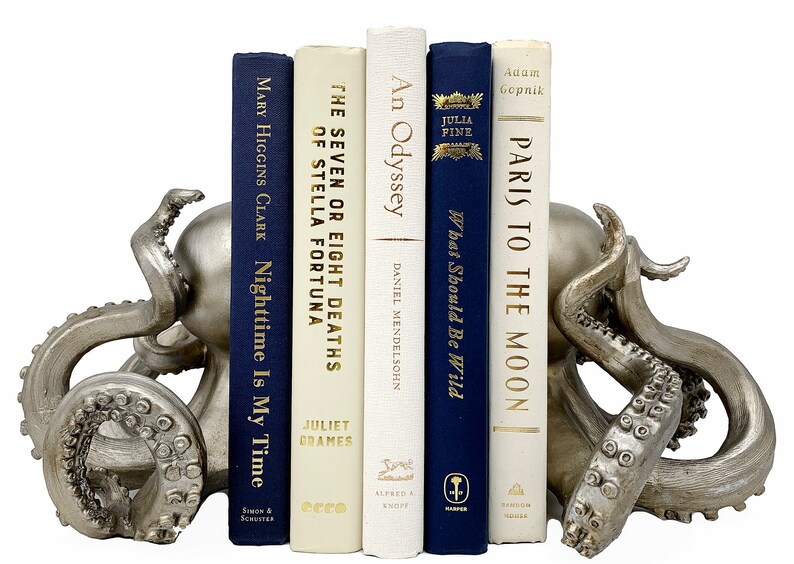 Bundle of Navy, Beige, Ivory, Tan, White Decorative Books Staging Books Color Bundle Cream Home Decor Stack of Books image 3
