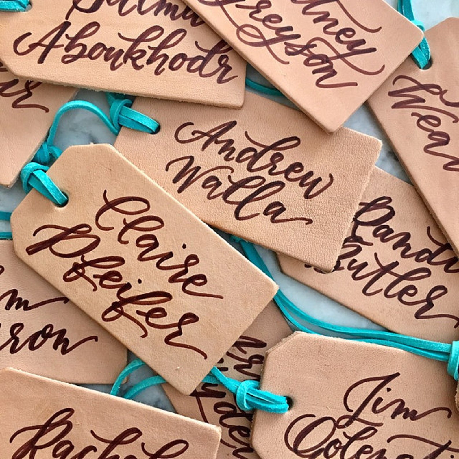 10 Blank Leather Luggage Tag Cut Outs 10 Pack Pre Punched Etsy