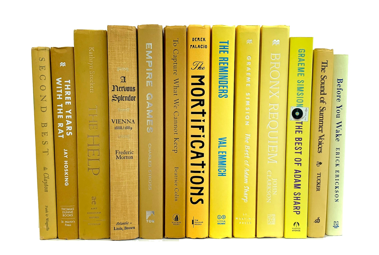 Bundle of Decorative Books by Color Bundle Yellows Instant Etsy