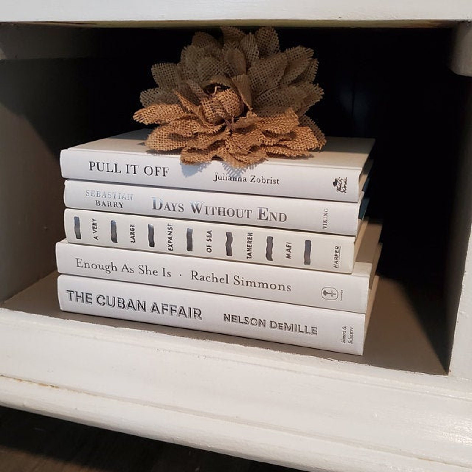 Bundle of Modern White Home Decor Books with FOIL lettering Etsy