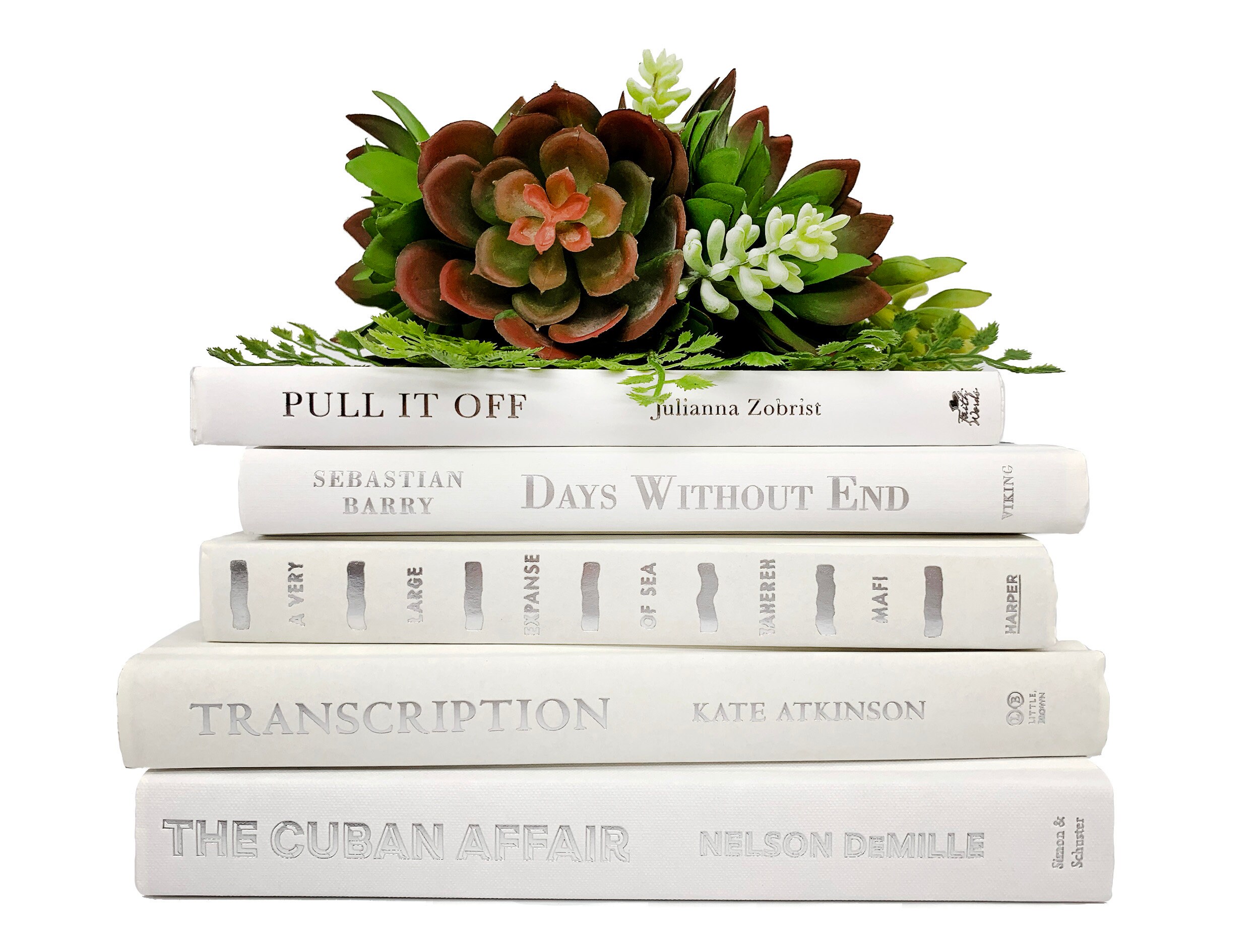 Aesthetic Books Bundle of White Ivory Decorative Books with Etsy