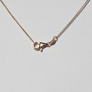 Mini 14k Gold Monogram Necklace with Diamond Middle Initial image 3